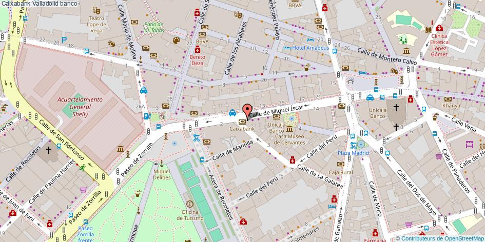 mapa Caixabank banco Valladolid