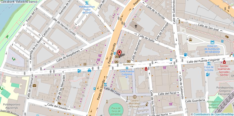 mapa Caixabank banco Valladolid