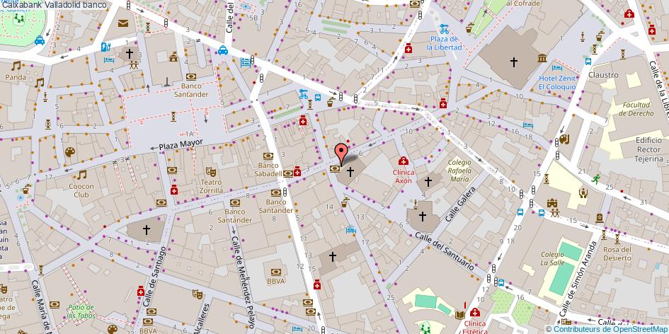 mapa Caixabank banco Valladolid