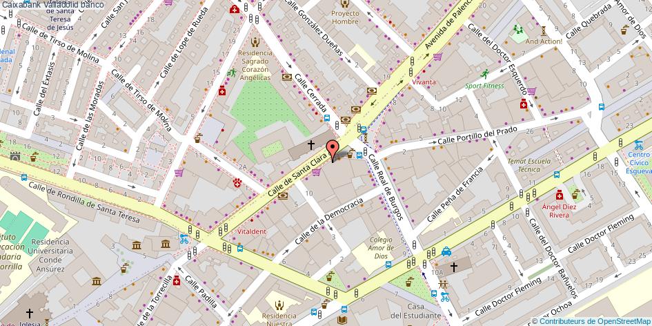 mapa Caixabank banco Valladolid