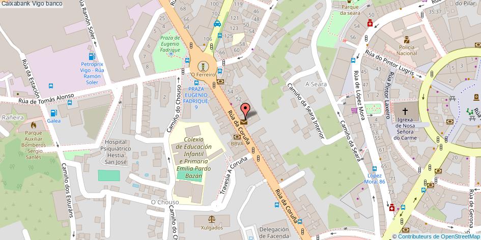 mapa Caixabank banco Vigo