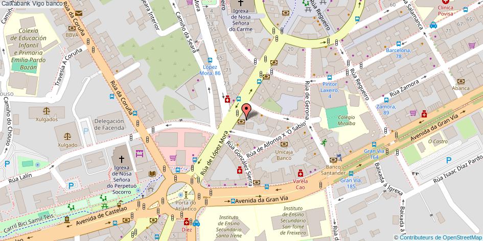 mapa Caixabank banco Vigo