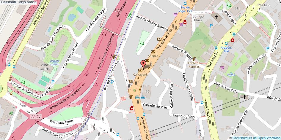 mapa Caixabank banco Vigo
