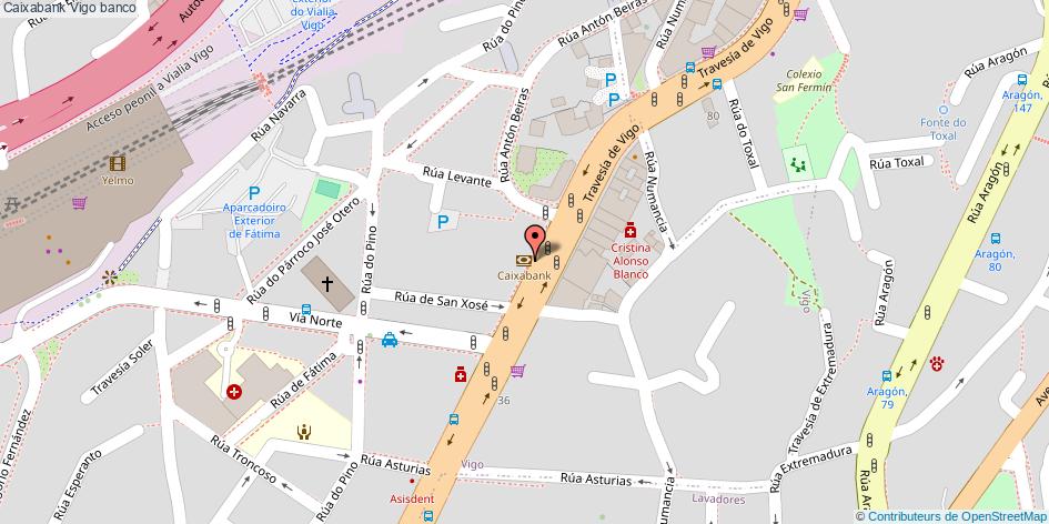 mapa Caixabank banco Vigo