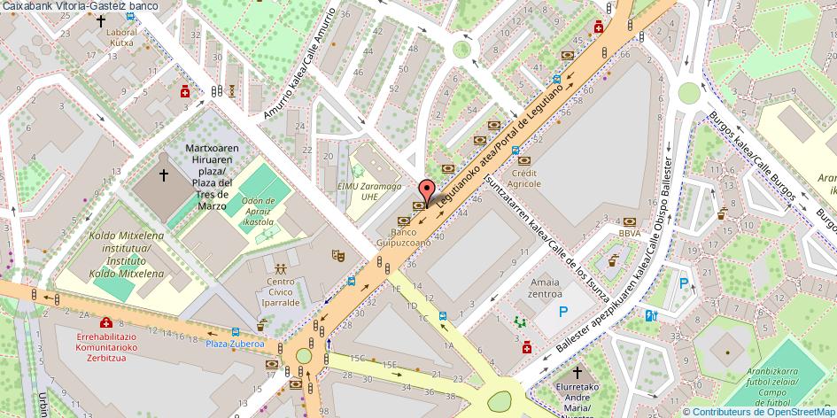 mapa Caixabank banco Vitoria-Gasteiz