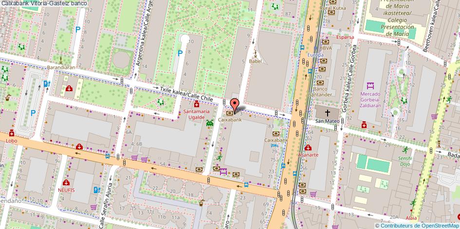 mapa Caixabank banco Vitoria-Gasteiz