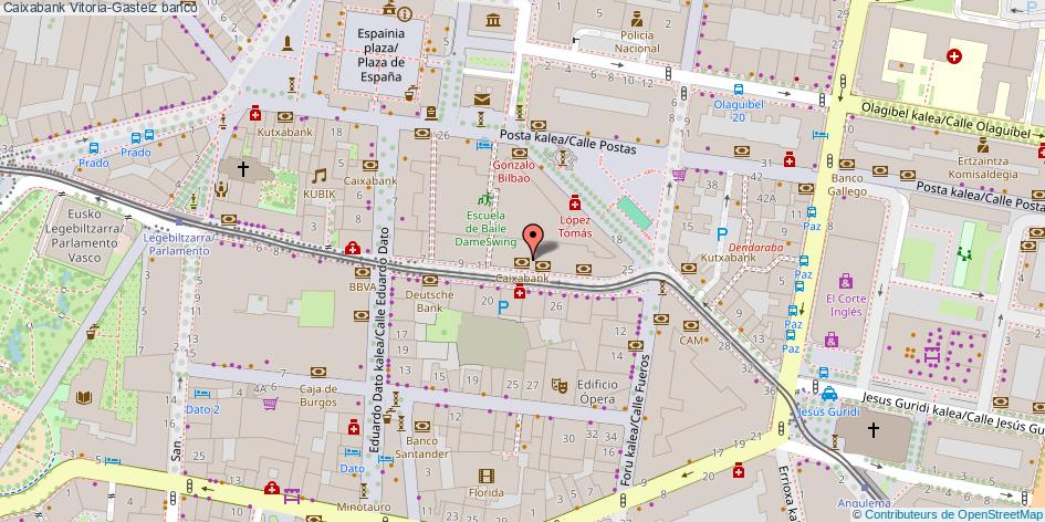 mapa Caixabank banco Vitoria-Gasteiz
