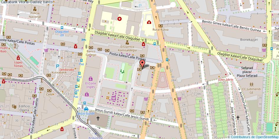 mapa Caixabank banco Vitoria-Gasteiz