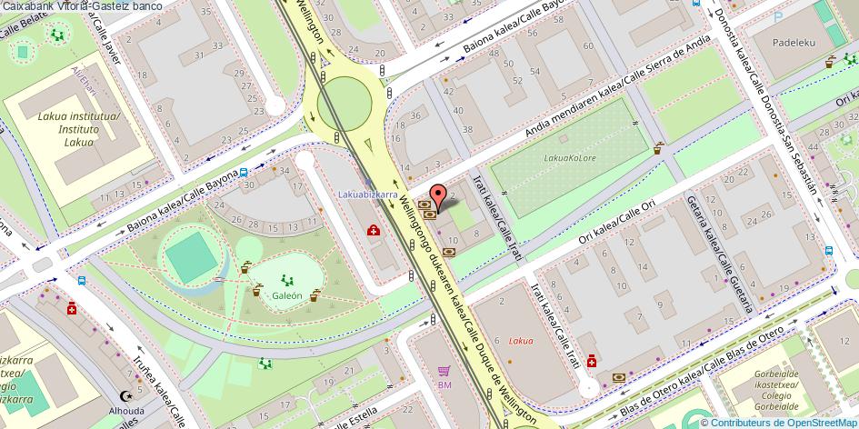 mapa Caixabank banco Vitoria-Gasteiz