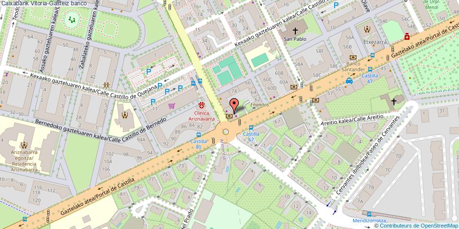 mapa Caixabank banco Vitoria-Gasteiz