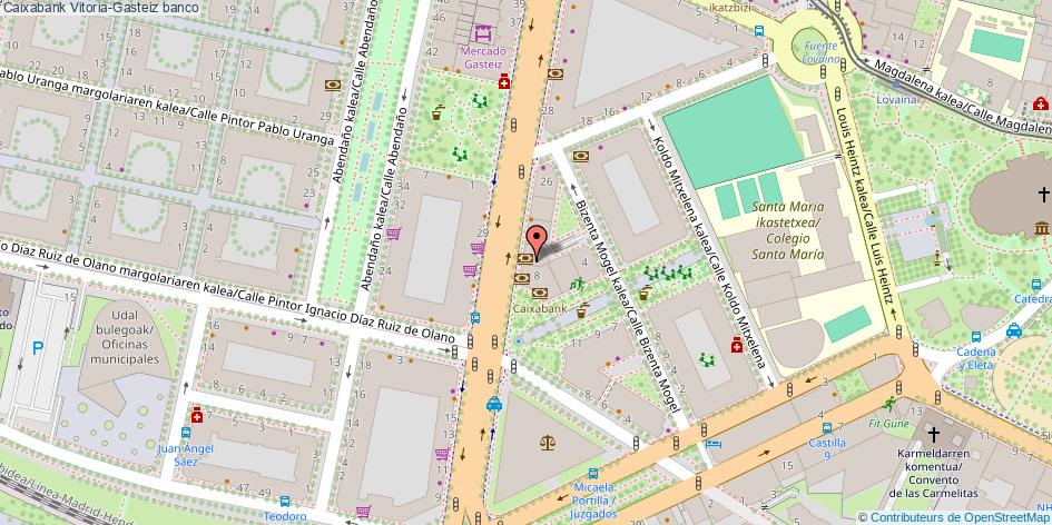 mapa Caixabank banco Vitoria-Gasteiz