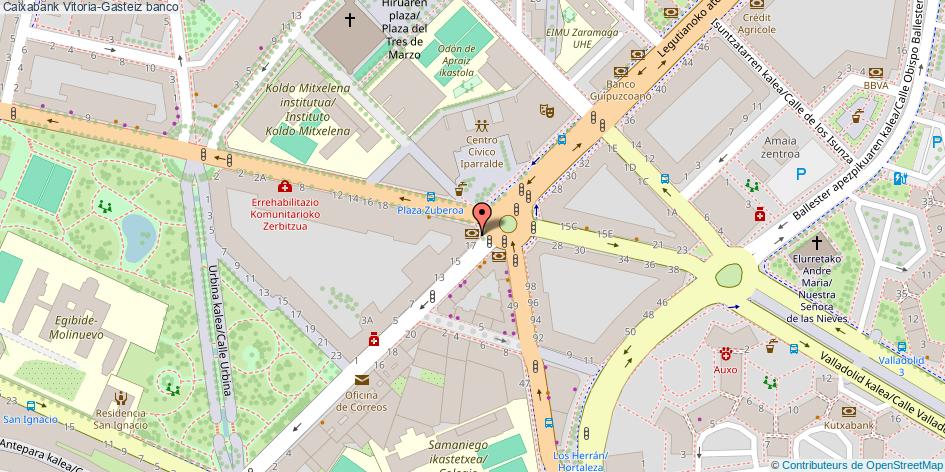 mapa Caixabank banco Vitoria-Gasteiz