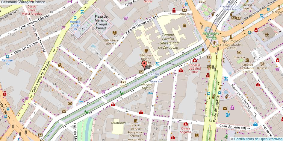 mapa Caixabank banco Zaragoza