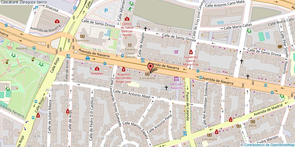 mapa Caixabank banco Zaragoza