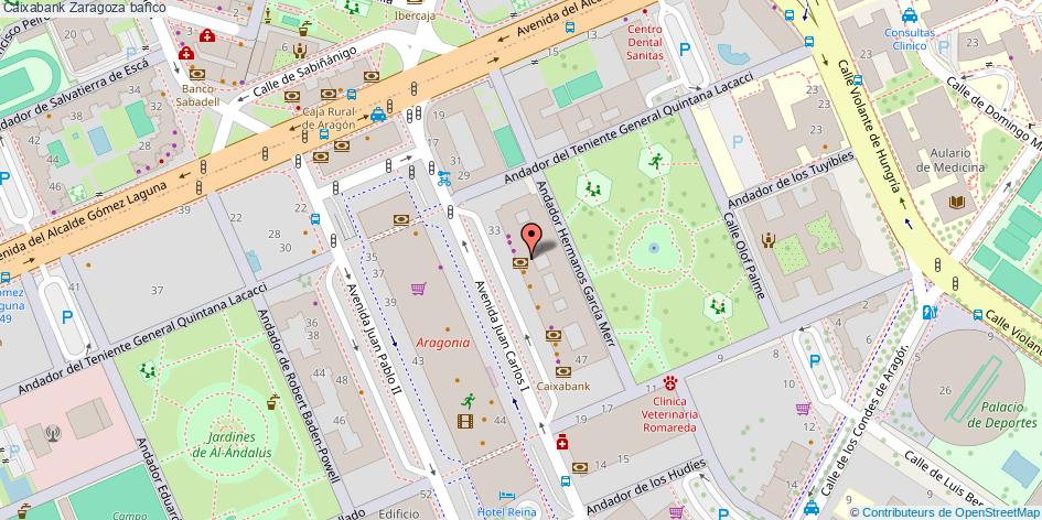 mapa Caixabank banco Zaragoza