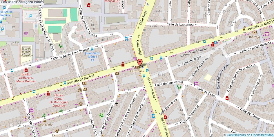 mapa Caixabank banco Zaragoza