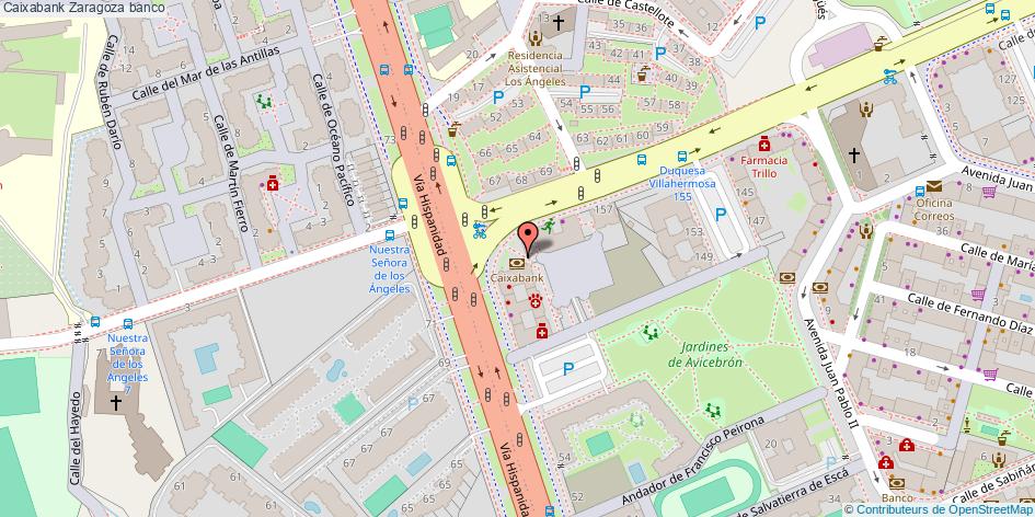 mapa Caixabank banco Zaragoza