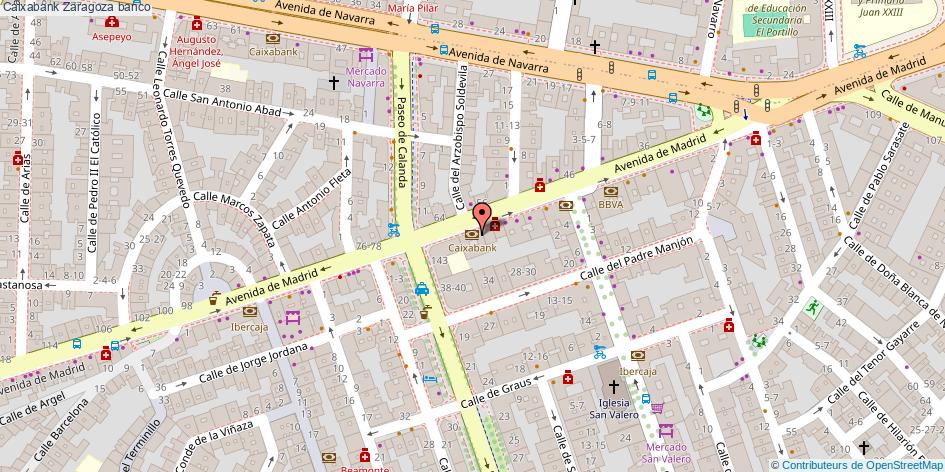 mapa Caixabank banco Zaragoza