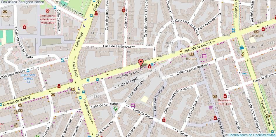 mapa Caixabank banco Zaragoza