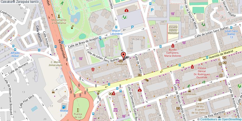 mapa Caixabank banco Zaragoza
