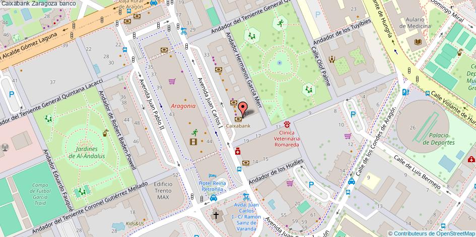 mapa Caixabank banco Zaragoza