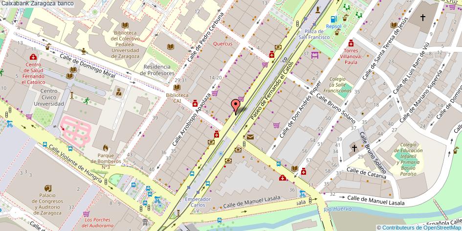 mapa Caixabank banco Zaragoza