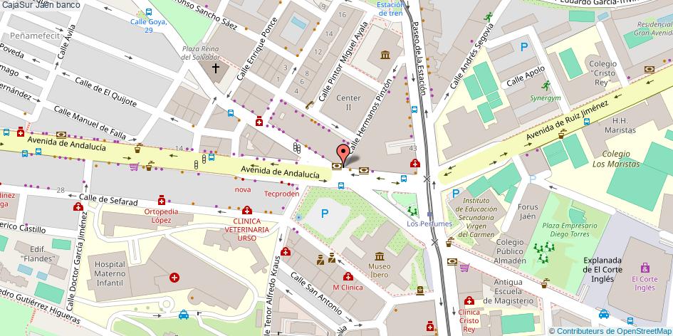mapa CajaSur banco Jaén