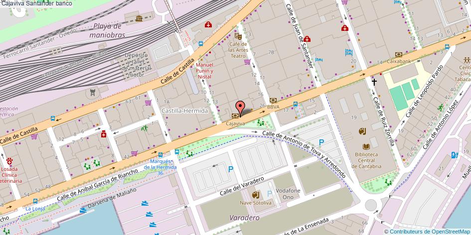 mapa Cajaviva banco Santander