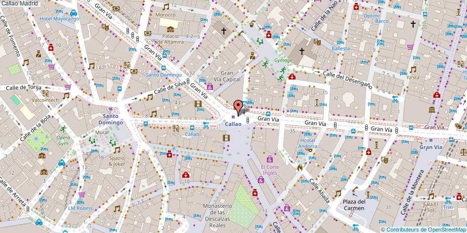 mapa Callao  Madrid