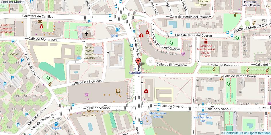 mapa Canillas  Madrid