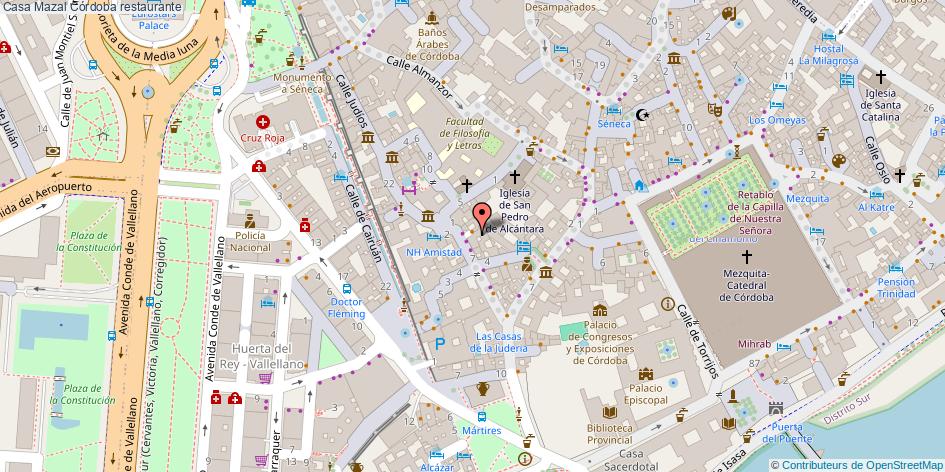 mapa Casa Mazal restaurante Córdoba