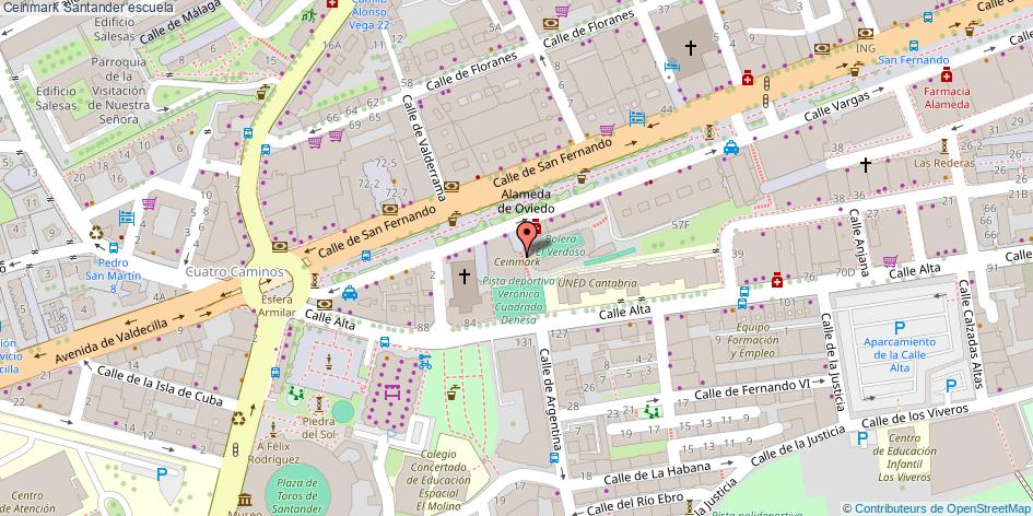 mapa Ceinmark escuela Santander