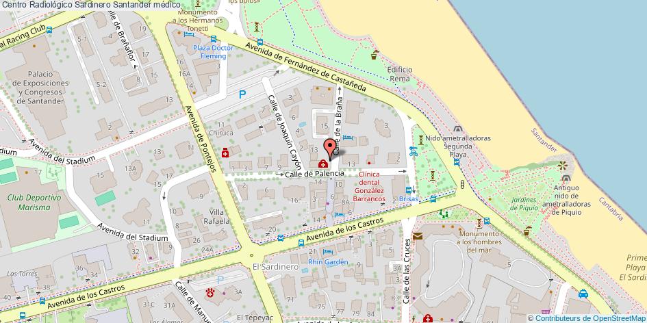 mapa Centro Radiológico Sardinero médico Santander