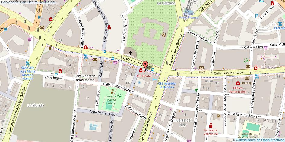 mapa Cervecería San Benito bar Sevilla