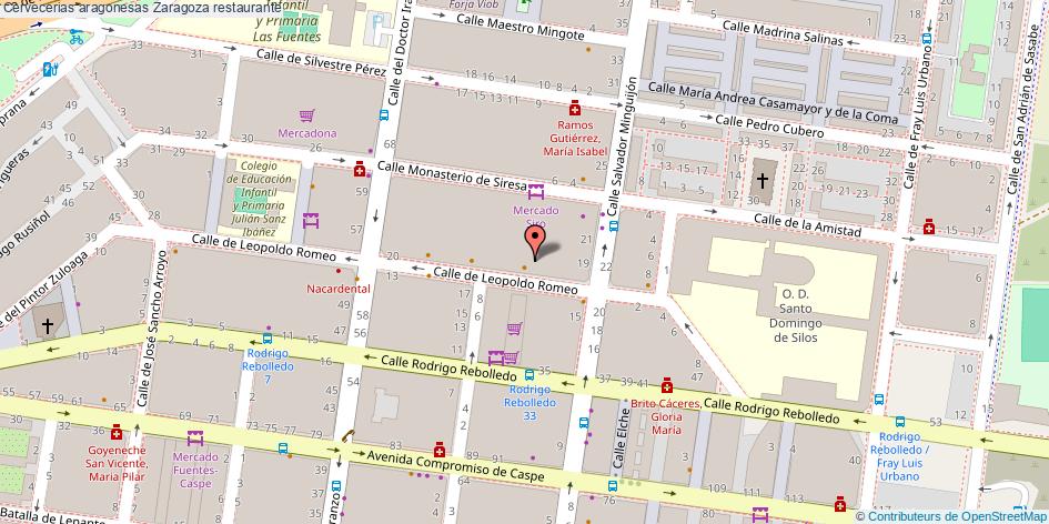 mapa Cervecerias aragonesas restaurante Zaragoza