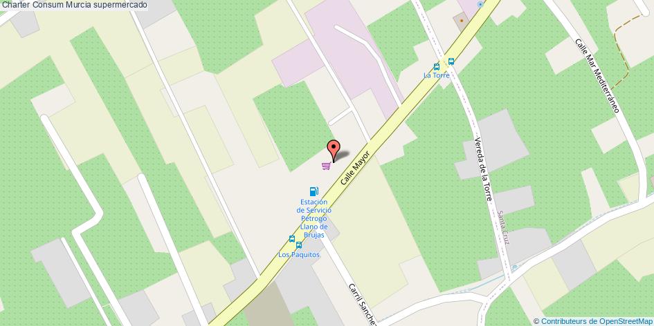 mapa Charter Consum supermercado Murcia