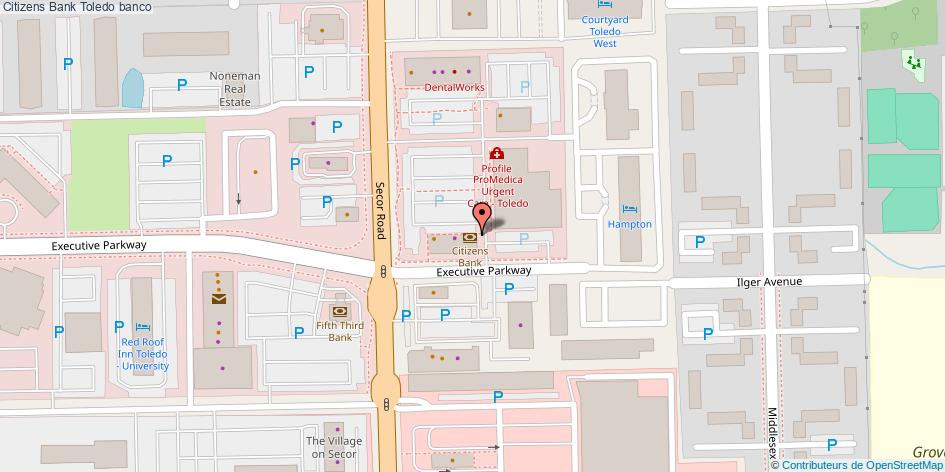 mapa Citizens Bank banco Toledo