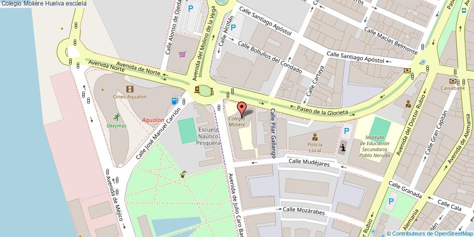 mapa Colegio Molière escuela Huelva