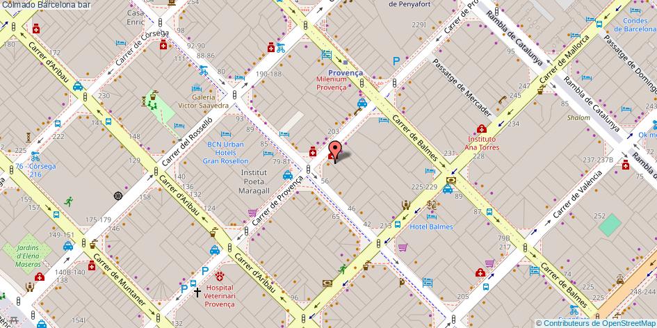 mapa Colmado bar Barcelona