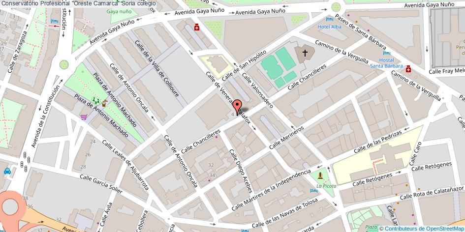 mapa Conservatorio Profesional 