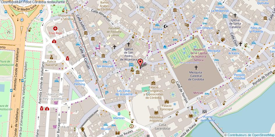 mapa Cosmopolitan Food restaurante Córdoba