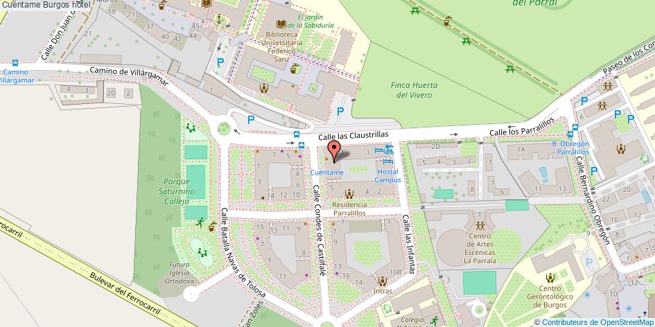 mapa Cuéntame hotel Burgos