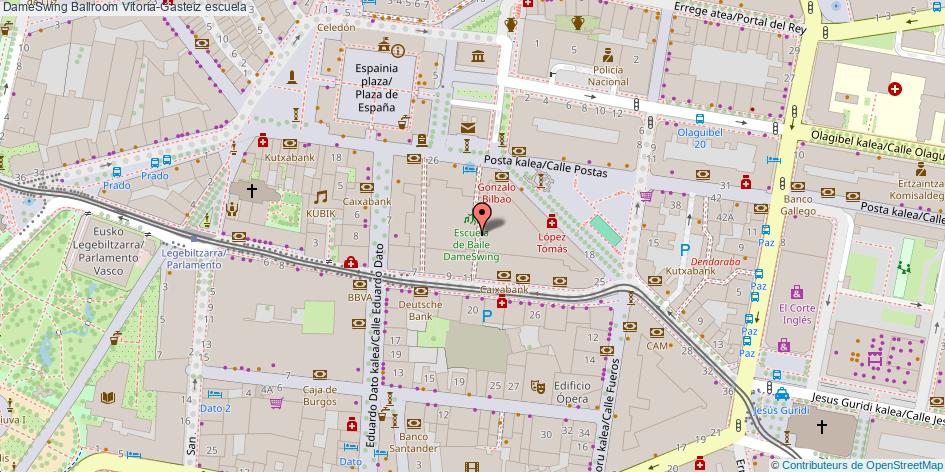 mapa DameSwing Ballroom escuela Vitoria-Gasteiz