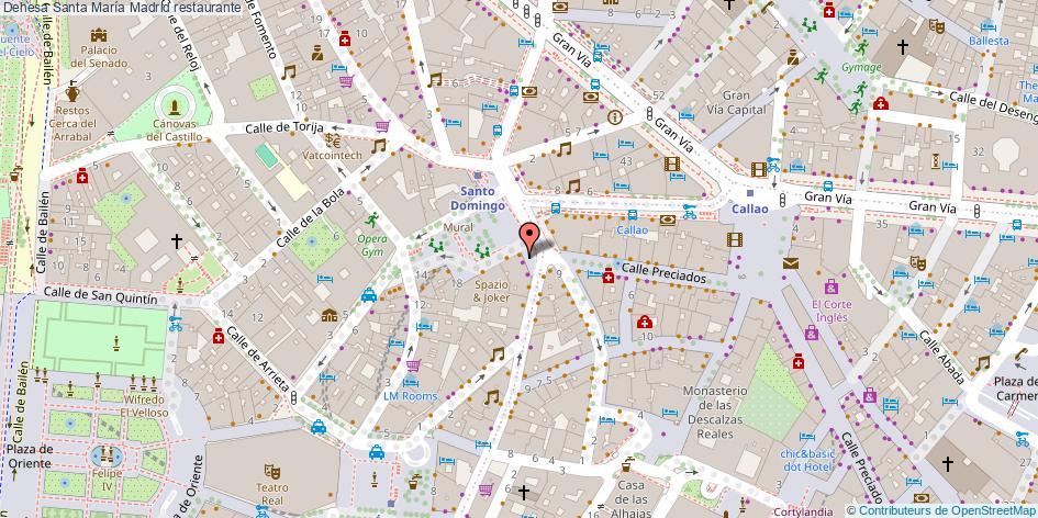 mapa Dehesa Santa María restaurante Madrid