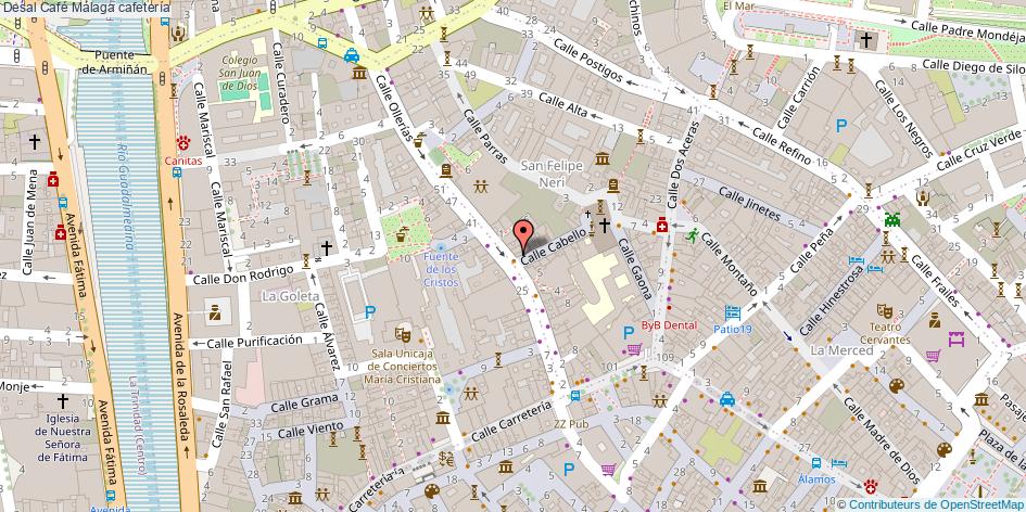 mapa Desal Café cafetería Málaga