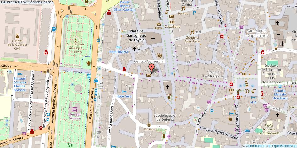 mapa Deutsche Bank banco Córdoba