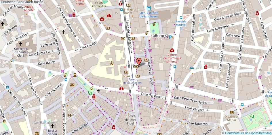 mapa Deutsche Bank banco Jaén
