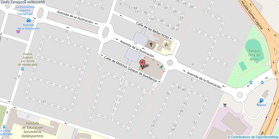 mapa Ditaly restaurante Zaragoza