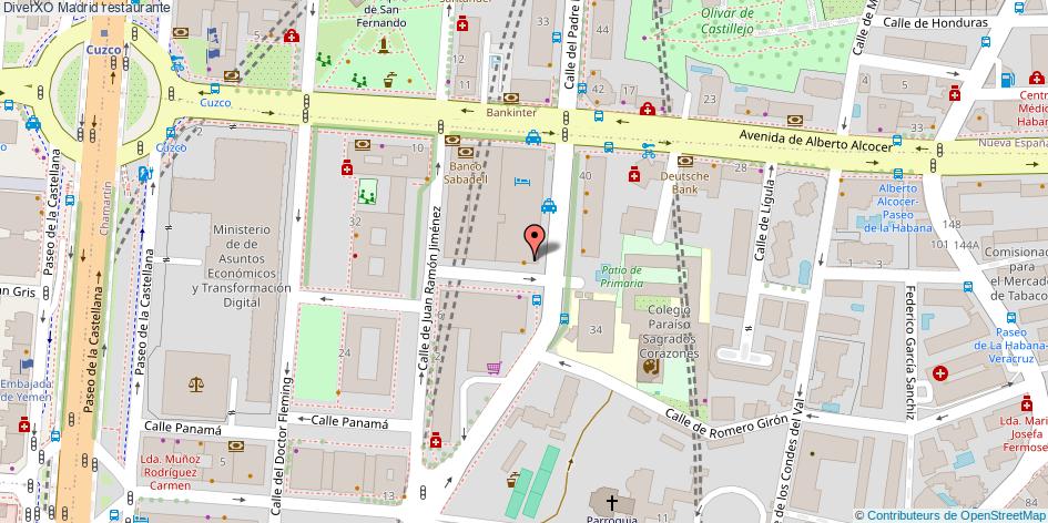 mapa DiverXO restaurante Madrid