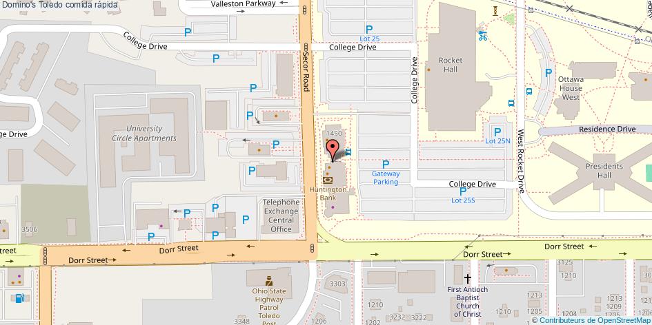 mapa Domino's comida rápida Toledo